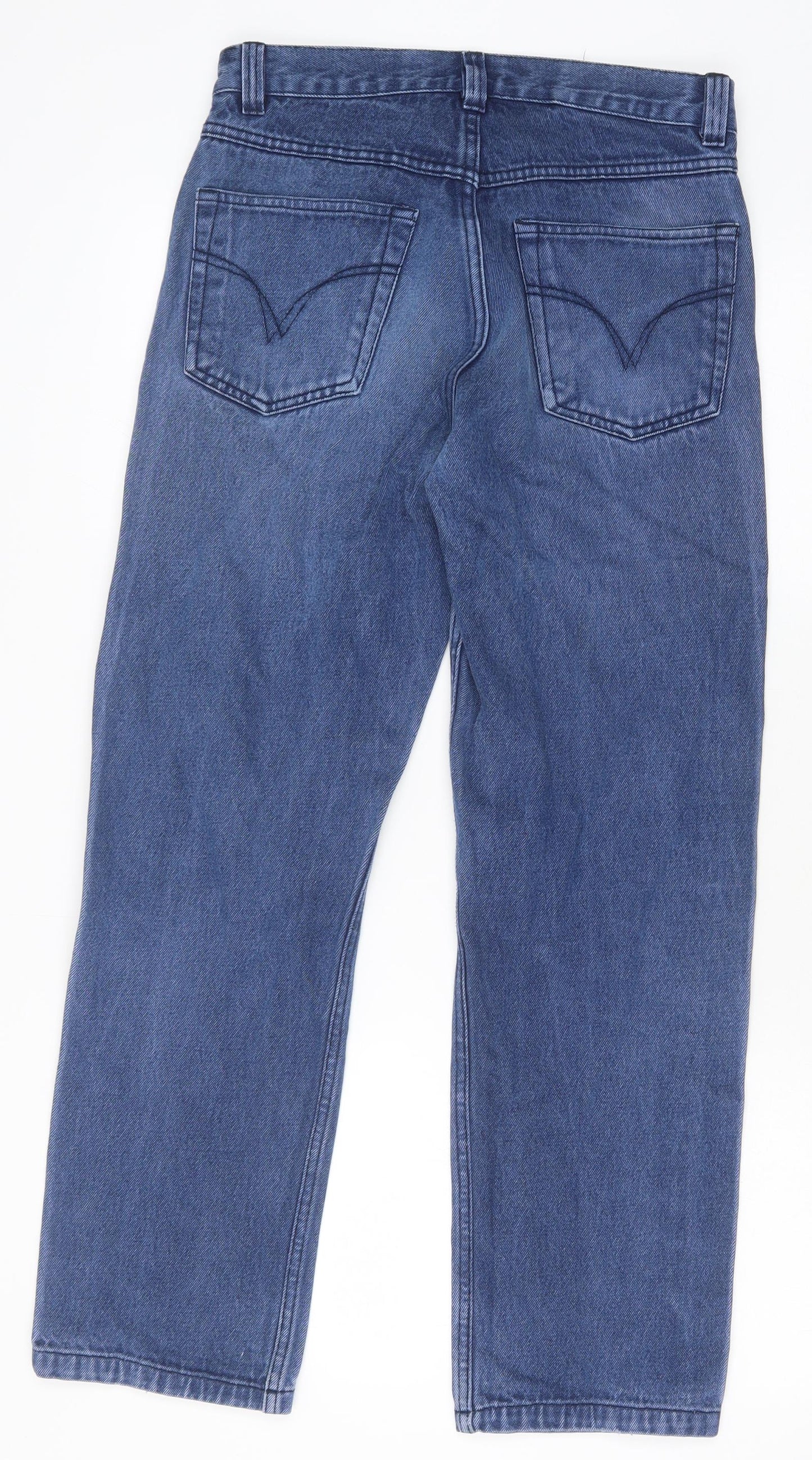 Mens UK Size 30 in Preworn Regular Fit Straight Blue Jeans