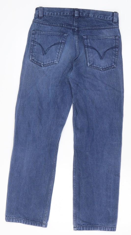 Mens UK Size 30 in Preworn Regular Fit Straight Blue Jeans