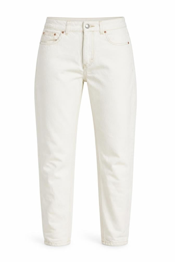 Topshop Womens White Cotton Skinny Jeans Size 26 in Regular Zip