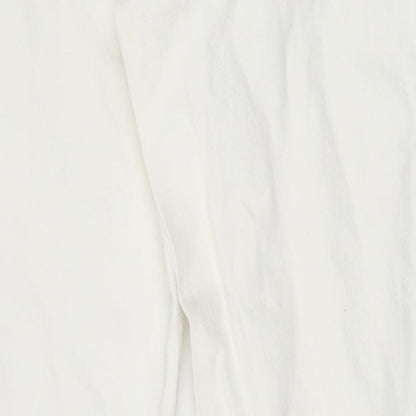 Topshop Womens White Cotton Skinny Jeans Size 26 in Regular Zip