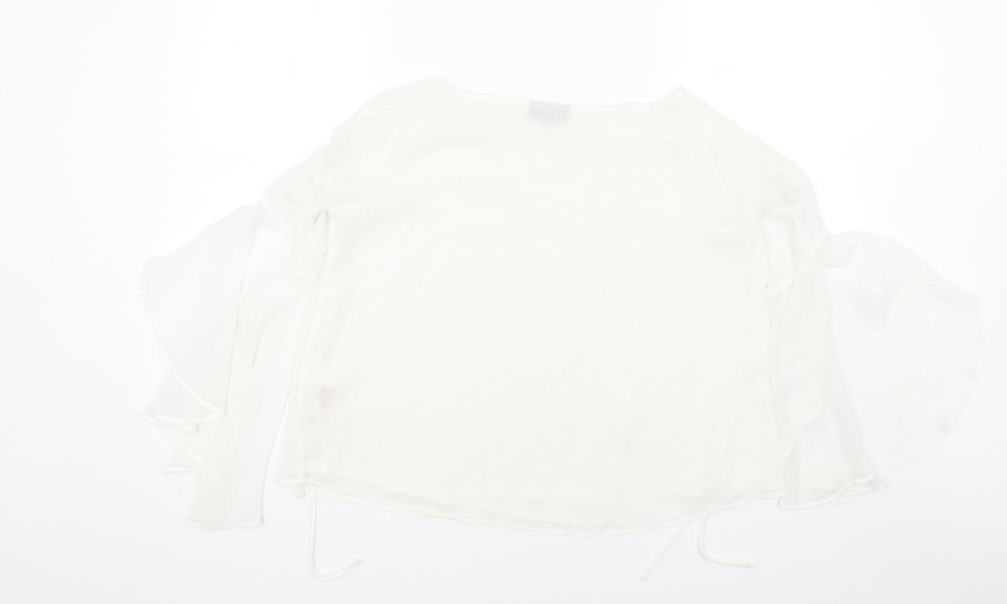Womens UK Size 6 Topshop Black Basic Blouse