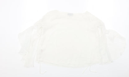 Womens UK Size 6 Topshop Black Basic Blouse
