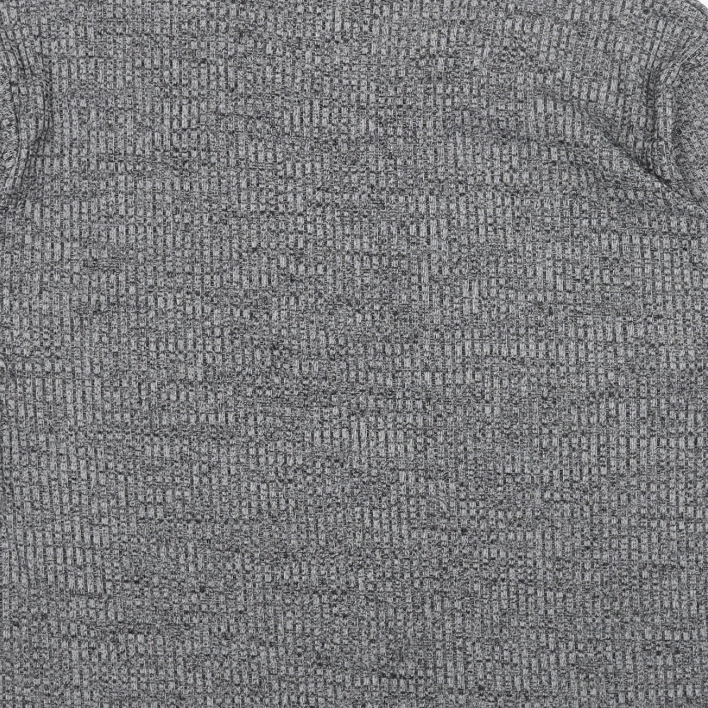 Womens UK Size L Preworn Grey Basic T-Shirt