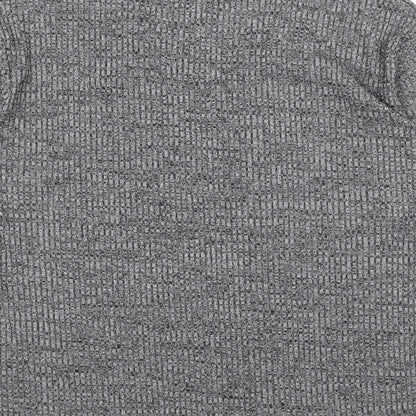 Womens UK Size L Preworn Grey Basic T-Shirt
