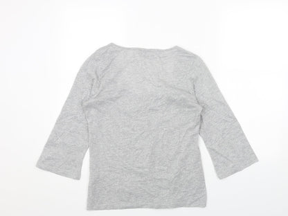 Womens UK Size 12 Per Una Grey Pullover Jumper