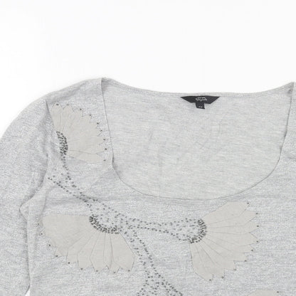 Womens UK Size 12 Per Una Grey Pullover Jumper