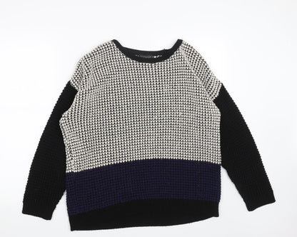 Womens UK Size 8 Topshop Black Pullover Jumper