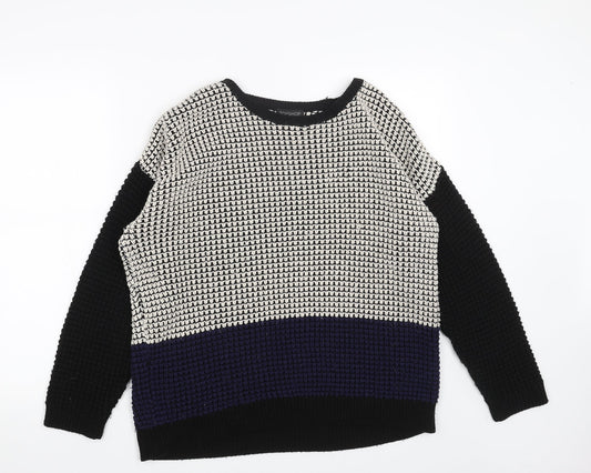 Womens UK Size 8 Topshop Black Pullover Jumper