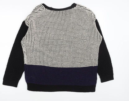 Womens UK Size 8 Topshop Black Pullover Jumper