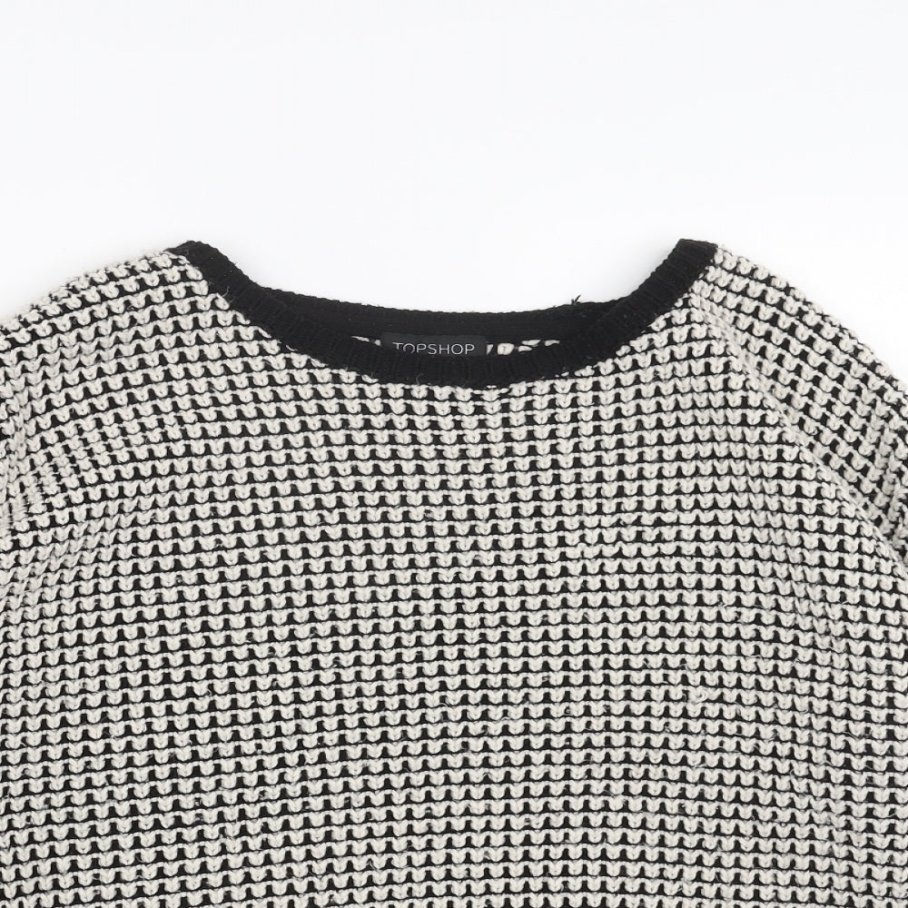 Womens UK Size 8 Topshop Black Pullover Jumper
