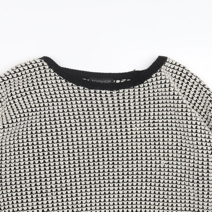 Womens UK Size 8 Topshop Black Pullover Jumper