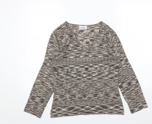 Womens UK Size 12 Principles Brown Pullover Jumper