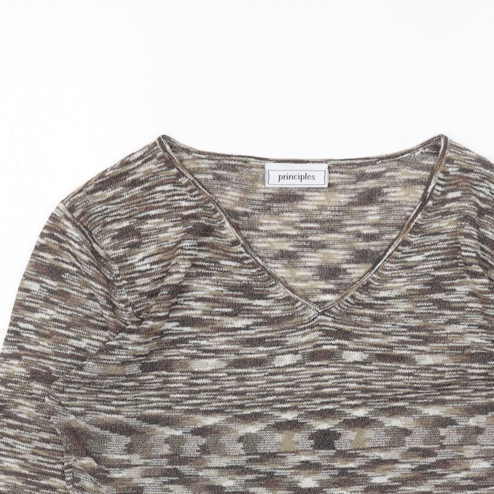 Womens UK Size 12 Principles Brown Pullover Jumper
