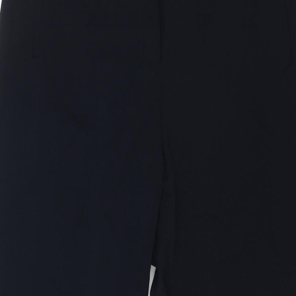 Womens UK Size 14 Marks and Spencer Regular Fit Dress Pants Blue Trousers