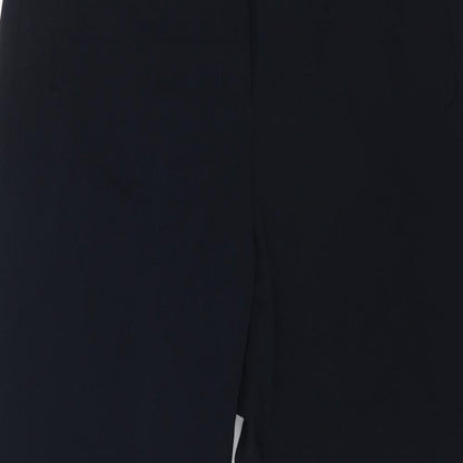 Womens UK Size 14 Marks and Spencer Regular Fit Dress Pants Blue Trousers
