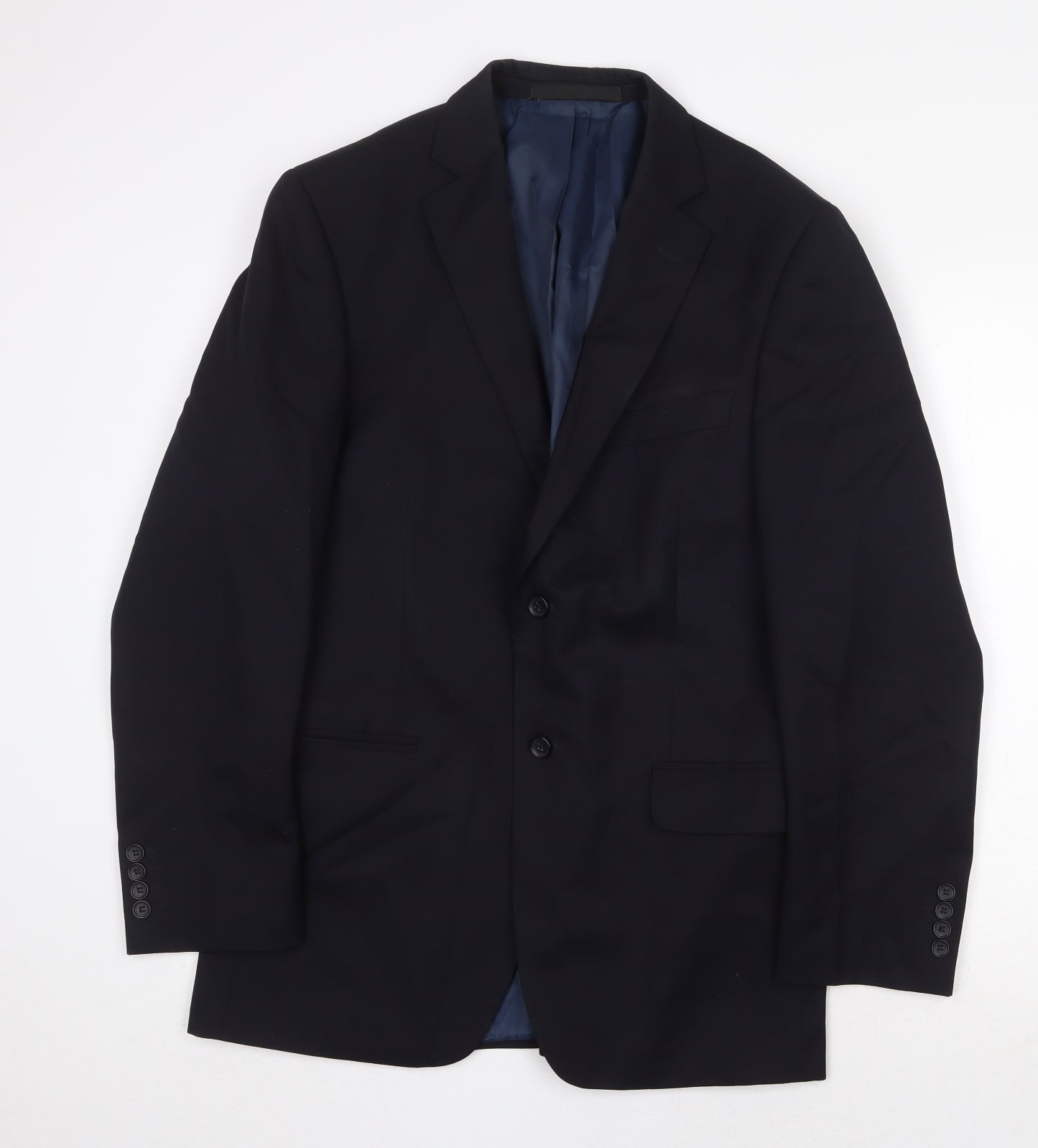 Mens UK Size 40 Marks and Spencer Regular Blue Suit Jacket
