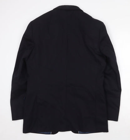 Mens UK Size 40 Marks and Spencer Regular Blue Suit Jacket