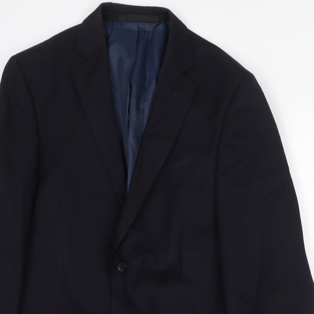 Mens UK Size 40 Marks and Spencer Regular Blue Suit Jacket