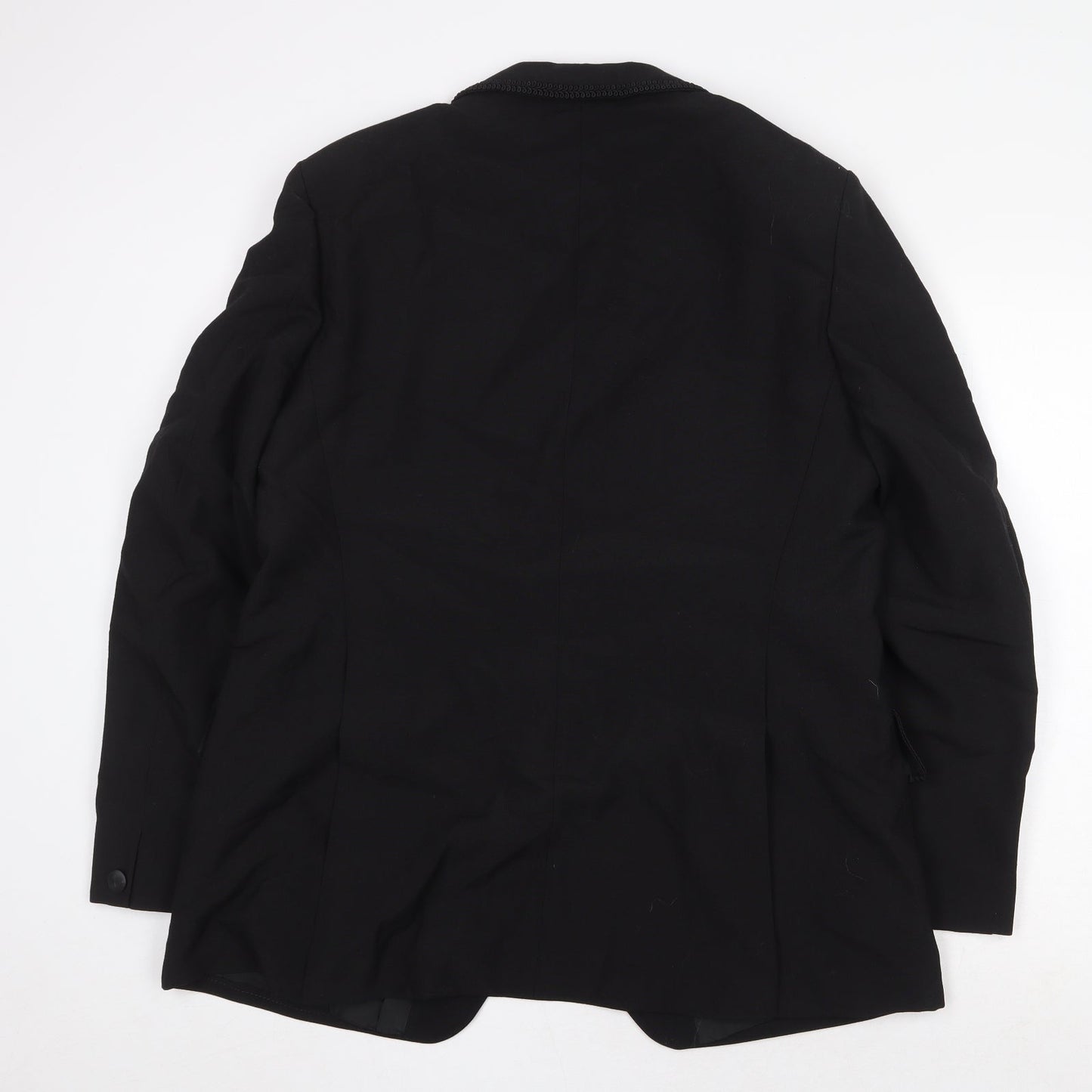 Mens UK Size 40 Trevira Regular Black Suit Jacket