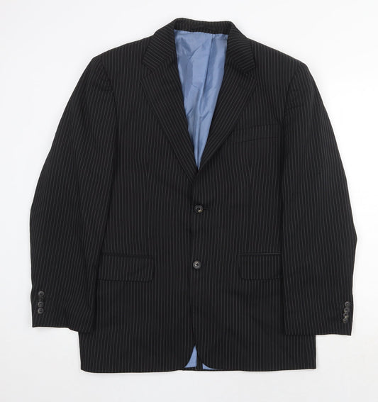 Mens UK Size 40 Preworn Regular Black Suit Jacket