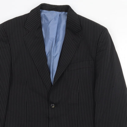 Mens UK Size 40 Preworn Regular Black Suit Jacket