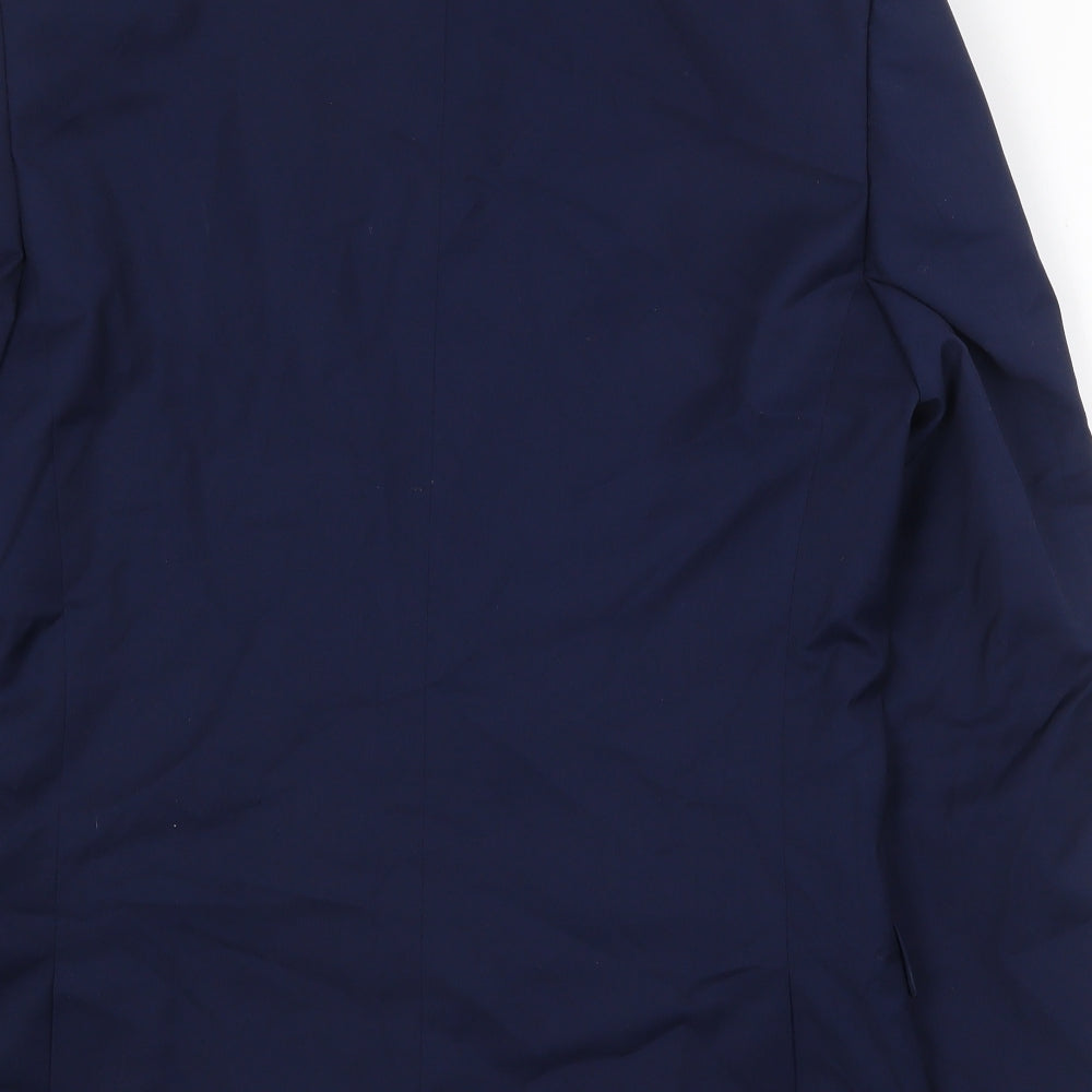Mens UK Size 38 River Island Regular Blue Suit Jacket