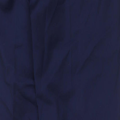River Island Mens Blue Polyester Dress Pants Trousers Size 32 in Regular Zip