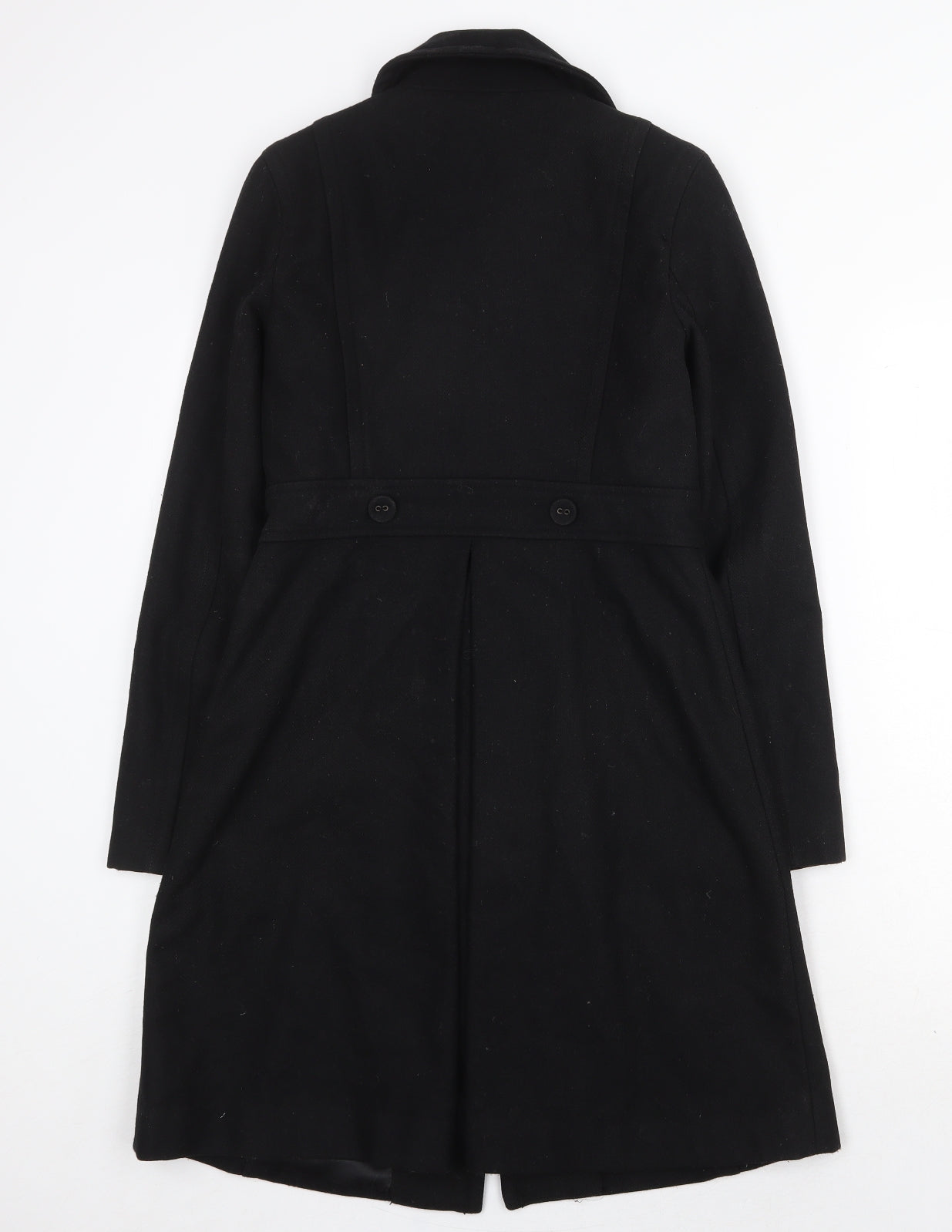 Gap Womens Black Overcoat Coat Size XS Button