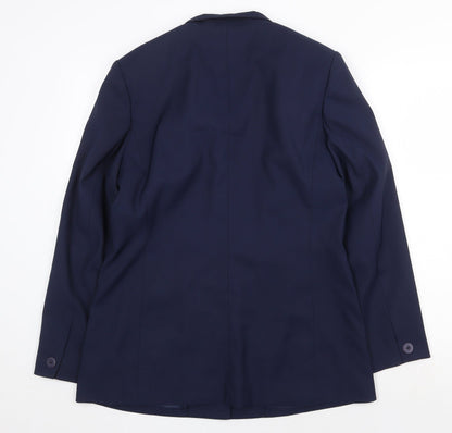 Kaleidoscope Womens Blue Jacket Blazer Size 14 Button