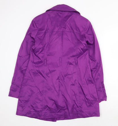 Womens UK Size 12 BHS Purple Overcoat