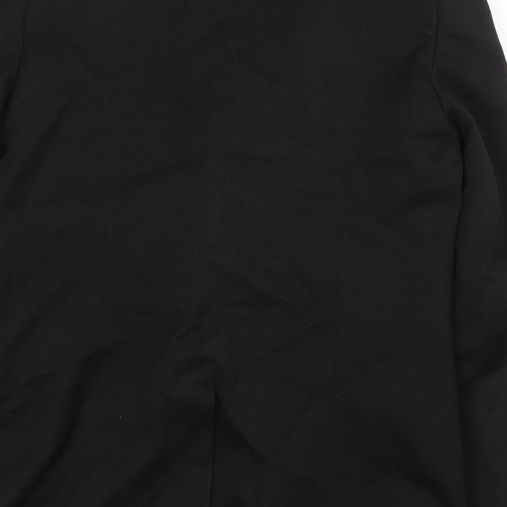 Stevensons Womens Black Jacket Blazer Size 12 Button
