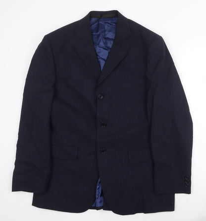 Mens UK Size 40 Marks and Spencer Regular Blue Suit Jacket
