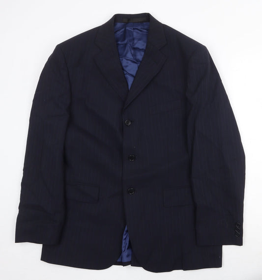 Mens UK Size 40 Marks and Spencer Regular Blue Suit Jacket