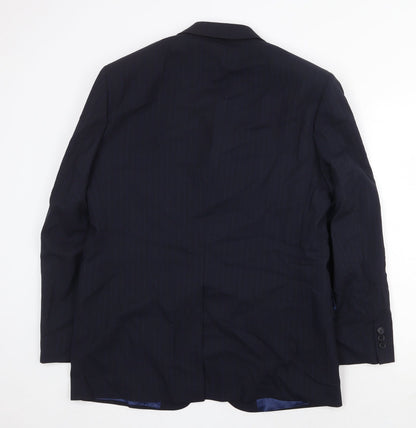 Mens UK Size 40 Marks and Spencer Regular Blue Suit Jacket