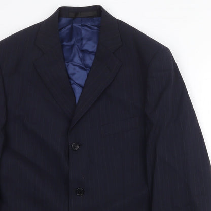 Mens UK Size 40 Marks and Spencer Regular Blue Suit Jacket