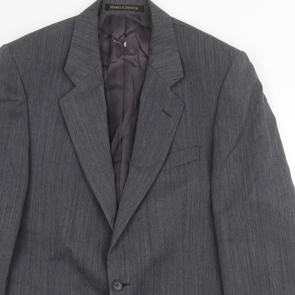 Mens UK Size 40 Marks and Spencer Regular Grey Suit Jacket