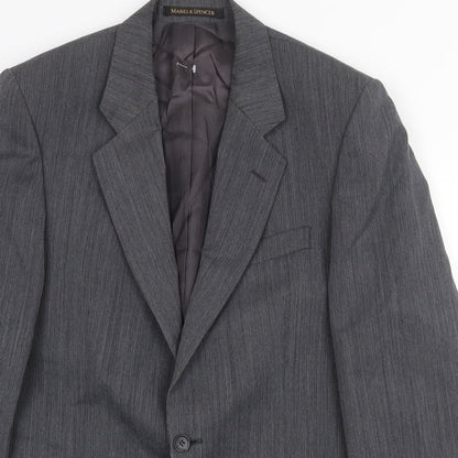 Mens UK Size 40 Marks and Spencer Regular Grey Suit Jacket