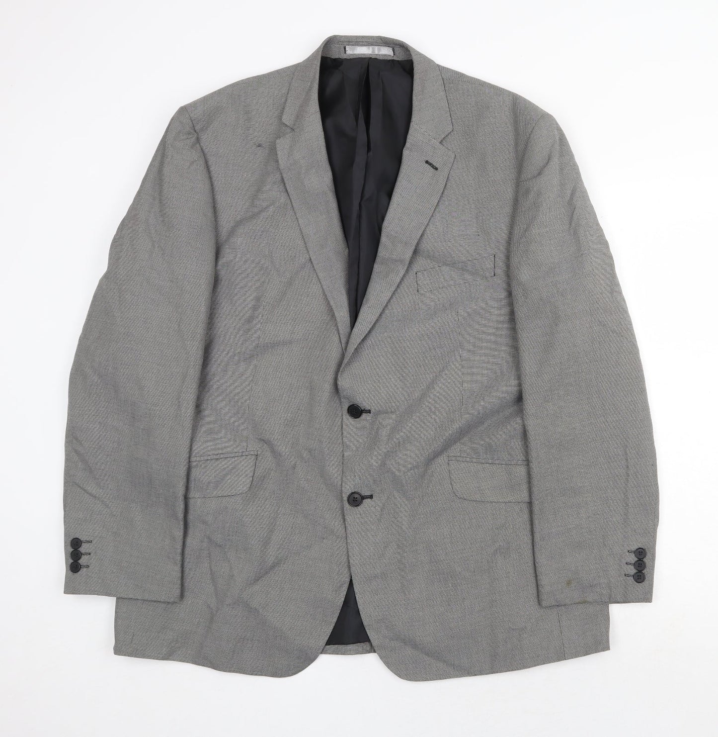 Mens UK Size 46 Burton Regular Grey Suit Jacket