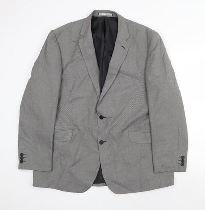 Mens UK Size 46 Burton Regular Grey Suit Jacket