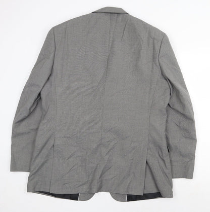 Mens UK Size 46 Burton Regular Grey Suit Jacket