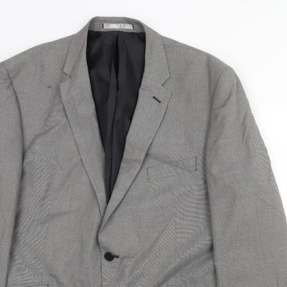 Mens UK Size 46 Burton Regular Grey Suit Jacket
