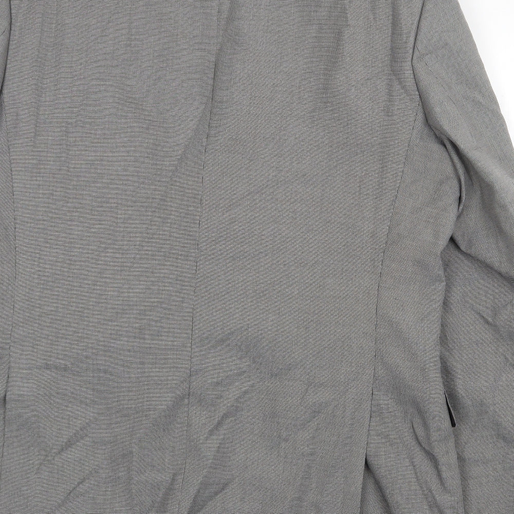 Mens UK Size 46 Burton Regular Grey Suit Jacket