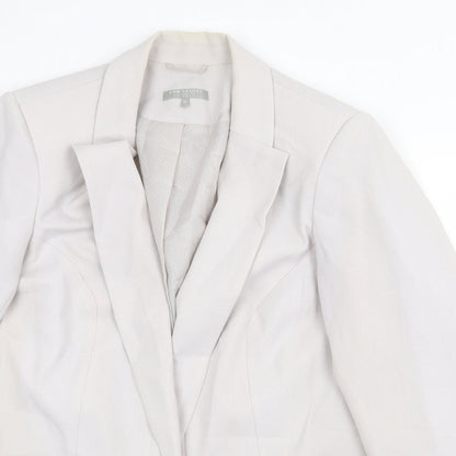 Ann Harvey Womens Grey Jacket Blazer Size 16