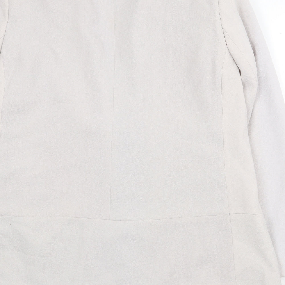 Ann Harvey Womens Grey Jacket Blazer Size 16