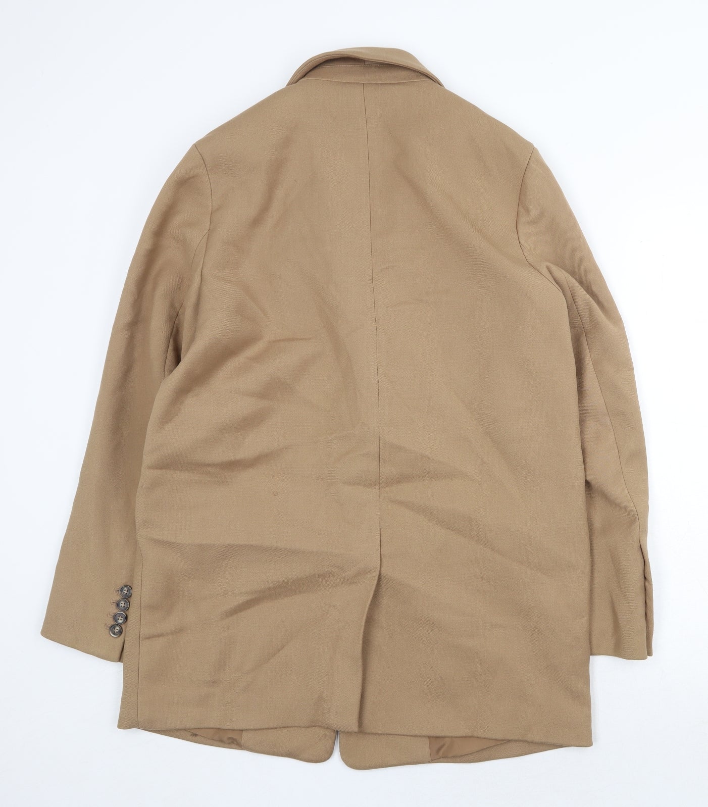 Womens UK Size S H&M Beige Overcoat