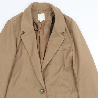 Womens UK Size S H&M Beige Overcoat