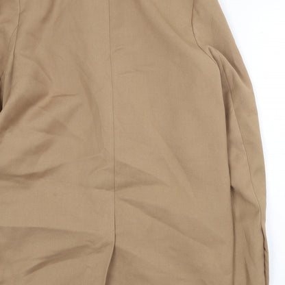 Womens UK Size S H&M Beige Overcoat