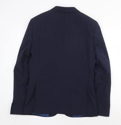 Mens UK Size 38 Marks and Spencer Regular Blue Suit Jacket