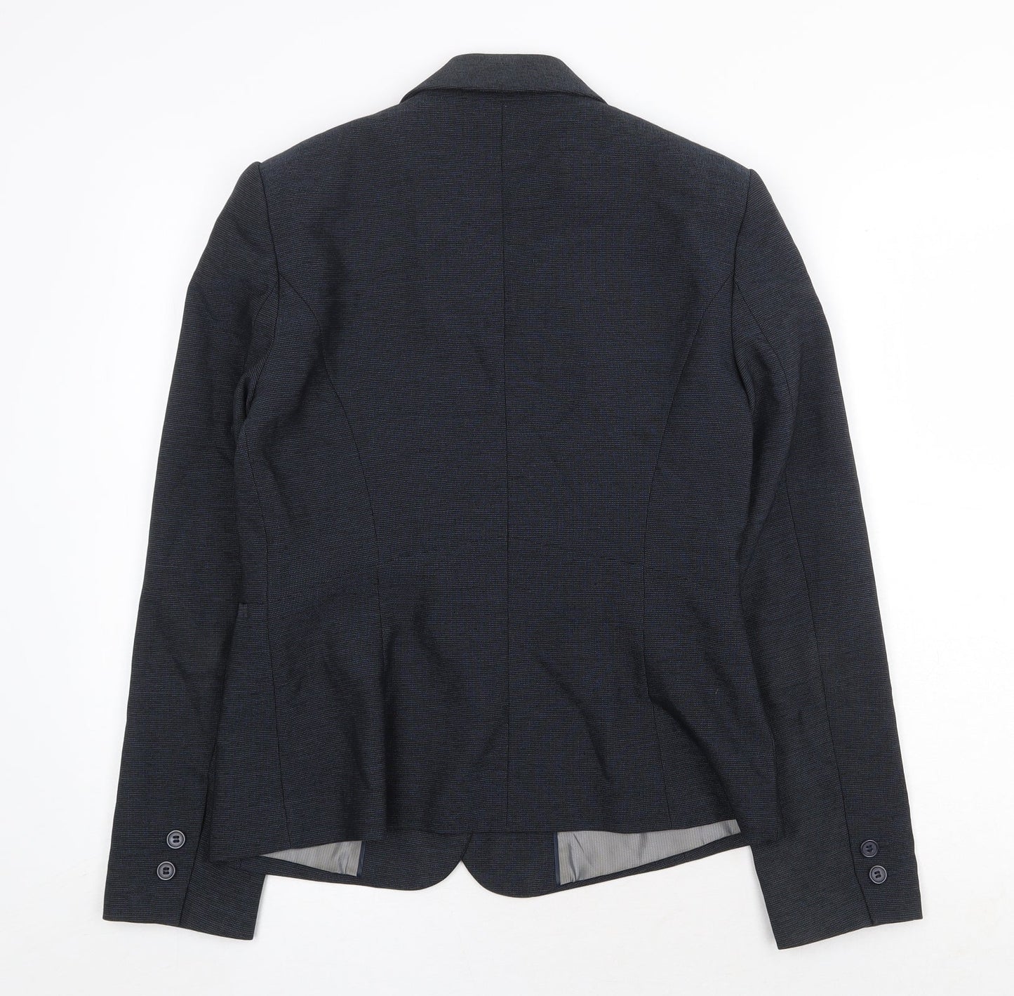 NEXT Womens Blue Polyester Jacket Blazer Size 10