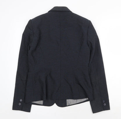 NEXT Womens Blue Polyester Jacket Blazer Size 10